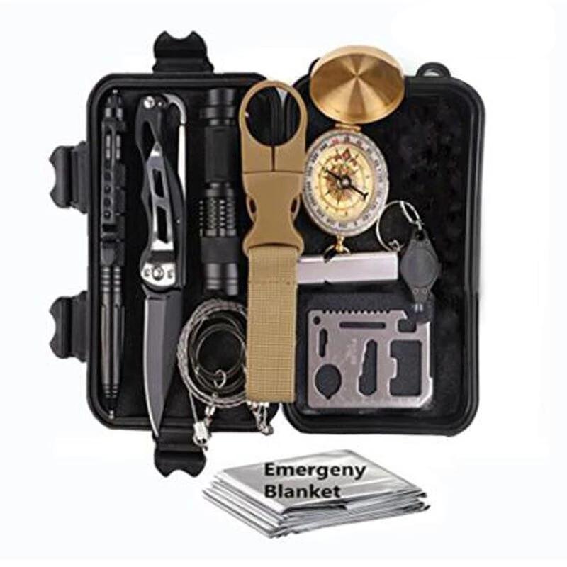 Kit de survie EDC 11 en 1 survivalisme - Tedadora