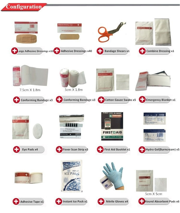 Trousse de secours professionnelle - Survivalisme - Tedadora